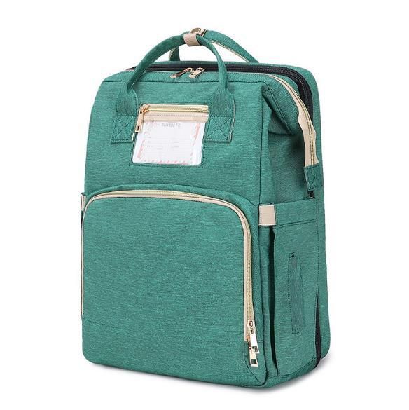 Lielas ietilpības salokāma mātes gulta ar daudzfunkcionālu integrētu dizainu, bērnu soma, pārnēsājama plecu mammas soma_voghion.com