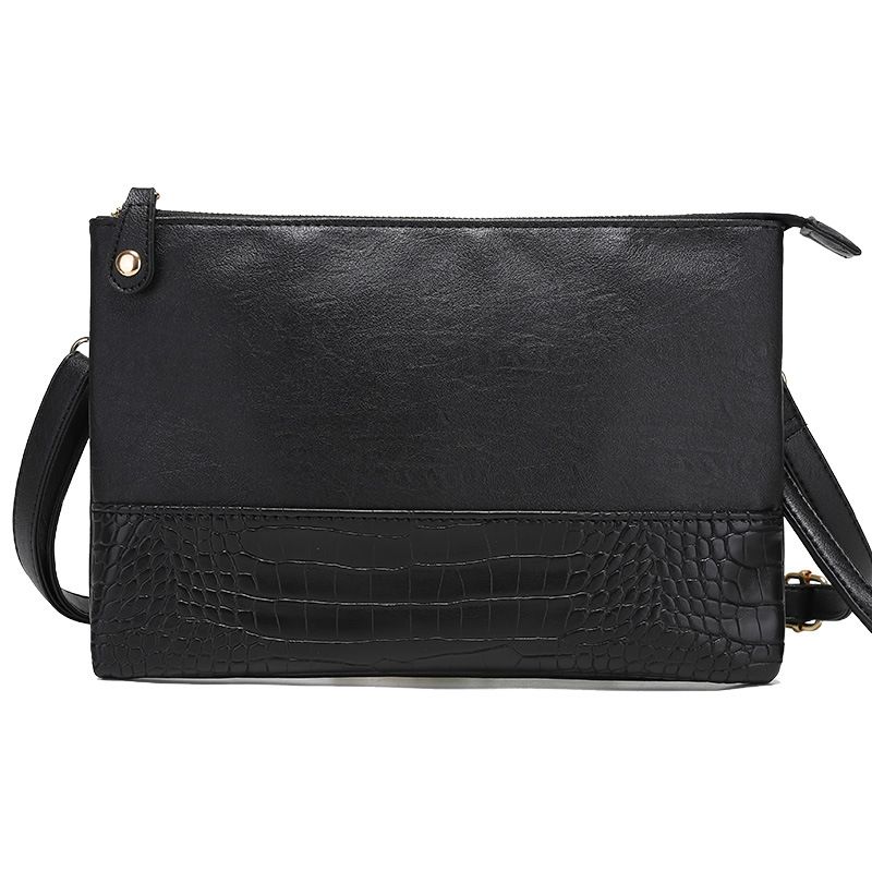 Men's ClutchBag Wrist Bag Hold Bag Men's Crocodile Print Grab Bag Men's Shoulder Oblique Straddle Bag Fashion Men's Folder Bag_voghion.com