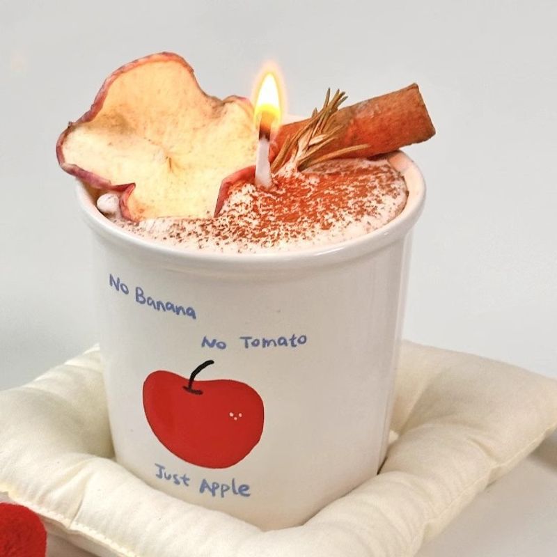 Roasted Latte Coffee Scented Candle Bedside Bedroom Atmosphere Smokeless Soy Wax High-end Girl Gift_voghion.com