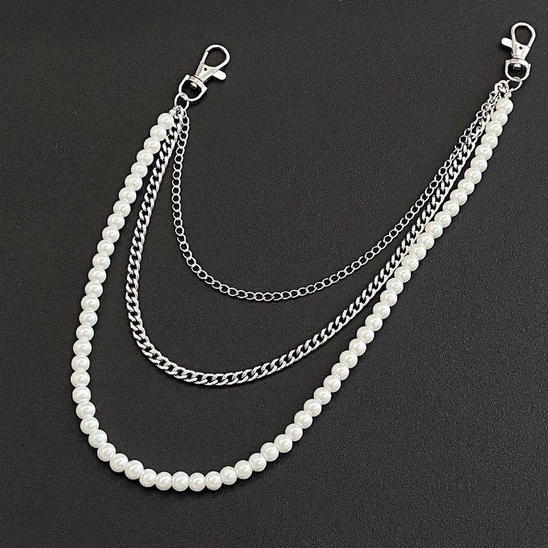 Women's Jewelry Single Layer Pearl Waist Chain Versatile Metal Chain Pants Chain Accessories_voghion.com