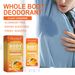 Orange Body Deodorant Stick Entsalzt den Geruch von Achseln und Füßen, erfrischender und duftender Körperdeodorant-Stick_voghion.com