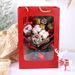 Ramo de flores preservadas de piñas navideñas - Flores naturales y secas mixtas | Caja de regalo creativa hecha a mano | Regalo navideño para decoración del hogar_voghion.com