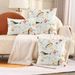 Cross-border Super Soft Short Plush Flower and Bird Printing Pillow Waist Pillow Home Decoration Sofa Cushion Cover_voghion.com