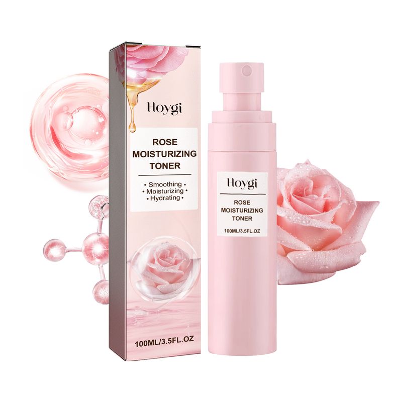 Spray idratante all'acqua di rose Hoygi per migliorare la pelle secca e ruvida_voghion.com