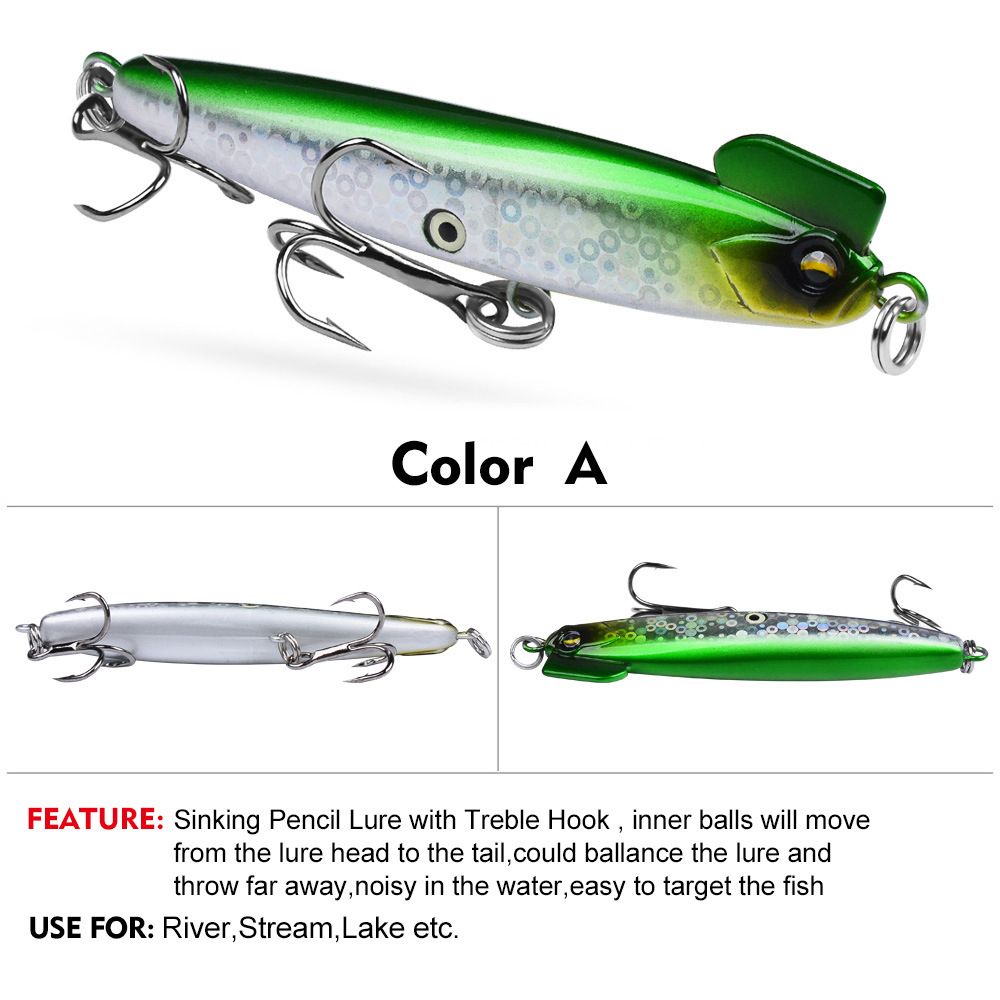 Integrated Steel Wire Simulation Long Casting Vibrating Sinking Pencil Lure Topmouth Culter Universal Kill Chicken Crown_voghion.com