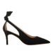 Talons hauts talons aiguilles Sexy bout pointu noir femme printemps et automne daim chaussures simples en gros_voghion.com
