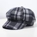 2024. aasta uus kontrastne villane ruuduline kaheksanurkne müts, laste Korea versioon, trendikas ja mitmekülgne barett, Briti retrohõnguline maalikunstniku müts_voghion.com