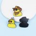 Spilla a forma di piccola anatra gialla, spilla con distintivo in lega, accessorio fisso per borsa, coppia di cartoni animati_voghion.com