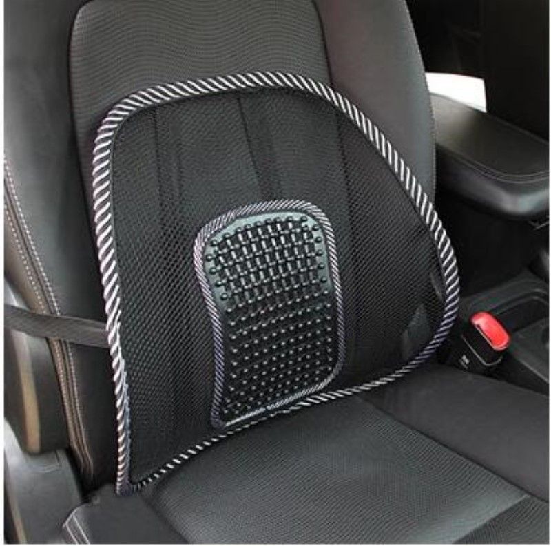 Seat Lumbar Support Portable Car Massage Cushion Thickened Backrest Small Leather Studs_voghion.com