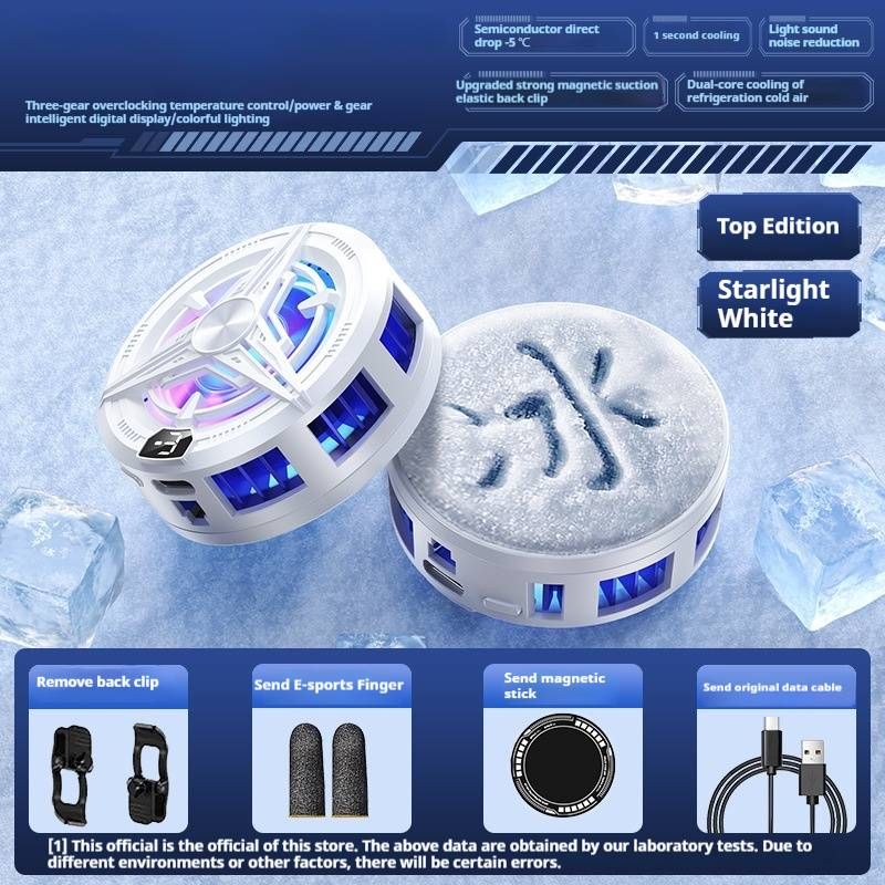 SR02 PRO Refrigerare Semiconductor Clemă magnetică spate Radiator telefon mobil Joc Live Afișaj digital Furnizare directă din fabrică_voghion.com