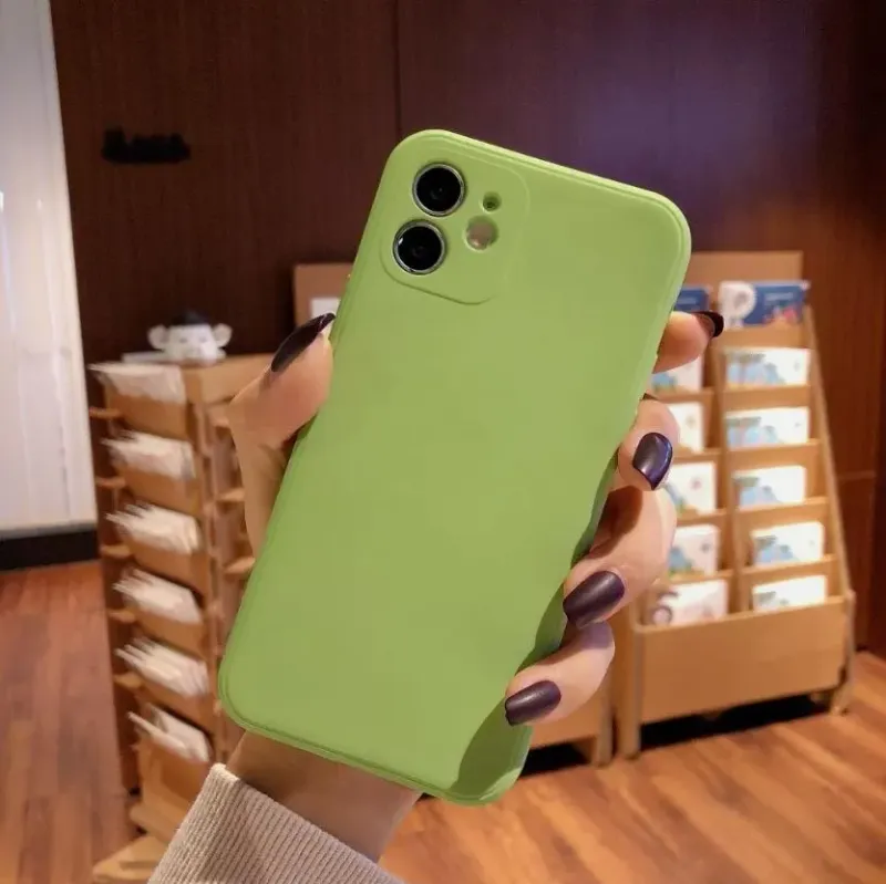 For iPhone 11 Pro Liquid Silicon Phone Back Cover Case_voghion.com