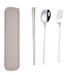 3pcs / Set Portable Stainless Steel Tableware_voghion.com