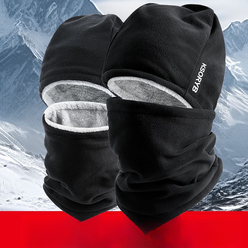 Winter Cycling Face Mask Warmer Ski Windproof Mountaineering Thermal Non-Slip Fleece-Lined Multi-Functional Neck Gaiter_voghion.com