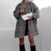Women's Clothing autumn and winter new thickened lining coat coarse spinning houndstooth woolen coat_voghion.com