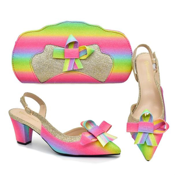 Stylish women's high-heeled pointed hollow sandals with a clutch set_voghion.com