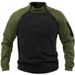 Europa en de Verenigde Staten Stand Collar Heren S Jersey Lente Herfst Losse Twee Mouwen Kleur Met Buiten Warm Ademend_voghion.com