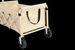 Chariot de plage pliable, léger, portable et robuste, avec roulettes – Grande capacité, pour le camping, l'épicerie, les courses, le sport et le jardin – Beige_voghion.com