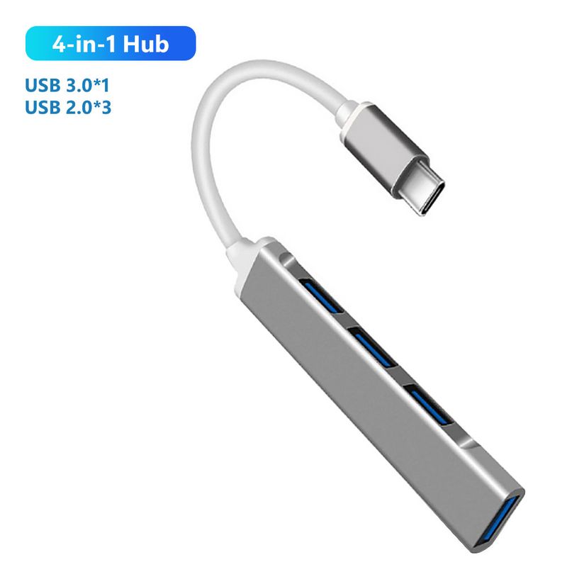 4/5/6/8 In 1 USB C HUB Type C To HDMI-compatible USB 3.0 Adapter Type C HUB Dock For MacBook Pro Air IPad Pro USB C Splitter_voghion.com