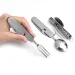 Camping Tableware Set Stainless Steel Folding Fork Spoon Knife Bottle Opener Removable Tableware Travel Kitchen User Portable_voghion.com