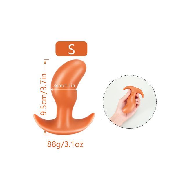 Giocattoli anali Gigante vibratore in silicone giocattolo del sesso grande butt plug da uomo espansore anale l Stimolatore di espansione dell'ano gay_voghion.com