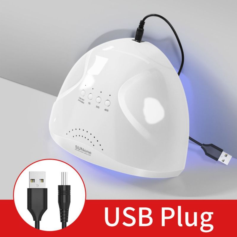 Lámpara LED para uñas Sunone: lámpara UV de secado rápido con USB para curar geles en gel. Secador de uñas profesional._voghion.com