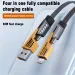 65W 4-in-1 Multi-Ladekabel, flaches, geflochtenes USB-C-Ladekabel, LOT-Datenübertragung_voghion.com