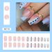 Nails Art & Tools Blue And White Triangle French Style With Love Spots Stitching Pink Square Armour Glitter Nails Wearing Armour Products_voghion.com