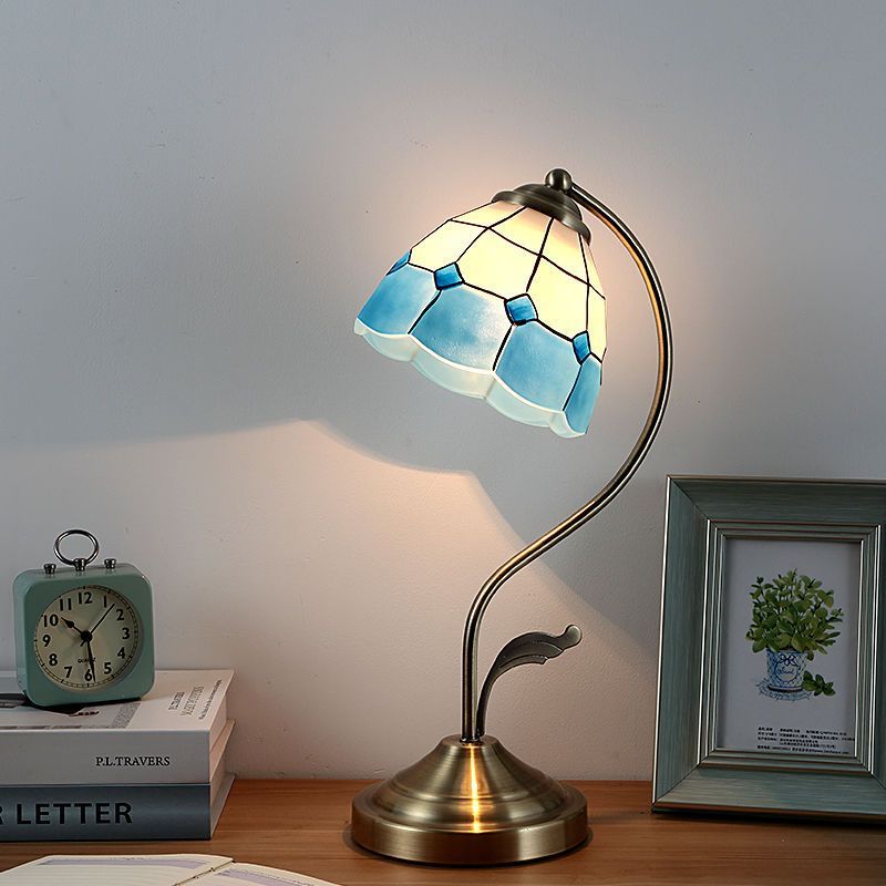 [1690 People Praised] European Style Countryside Mediterranean Bedside Table, Home Bedroom, Study Room, Desk Lamp,_voghion.com