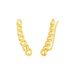14k Yellow Gold Ear Climber Earring with Chain Links_voghion.com