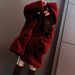Oversized Hooded Faux Fur Bomber Jacket – Longline Leopard Print Coat For Women_voghion.com