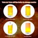 LED Flame Effect Light, Magnetic Flameless Candle Bulb Lamp with 4 Modes, Waterproof USB Rechargeable Flickering Flame Lantern_voghion.com