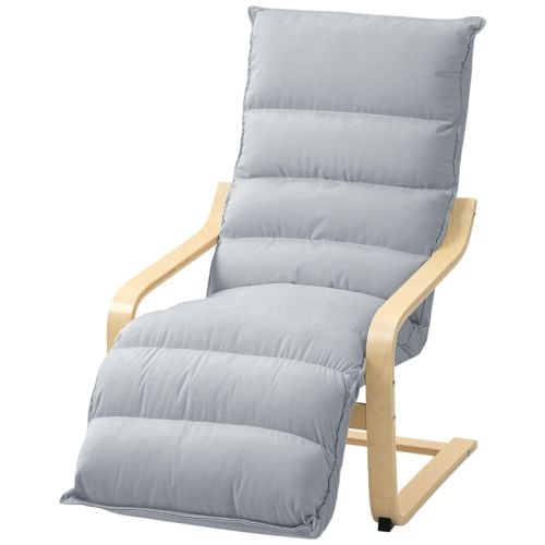HOMCOM Loungesessel Sessel Mit Verstellbarem Fußteil, Samtoptik Für Wohnzimmer Schwingstuhl Mit Armlehne, Relaxsessel, Lesesessel Hellgrau_voghion.com