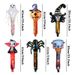10pcs Halloween Ghost Skeleton Pumpkin Foil Balloons Spider Vampire Inflatable Handheld Stick Festival Halloween Party Decor_voghion.com