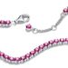 Bracciale in argento Sterling S925 con zircone cubico colorato, per donne, alla moda, semplice, con disco cardiaco, gioielli di fidanzamento, misura regolabile_voghion.com