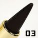 MISS ROSE Pointed - Tip Eyeliner Gelstift - 3 - Farben, wasserfest, intensive Einzelfarbe, kreieren Sie einen bezaubernden Eyeliner mit einem Strich_voghion.com
