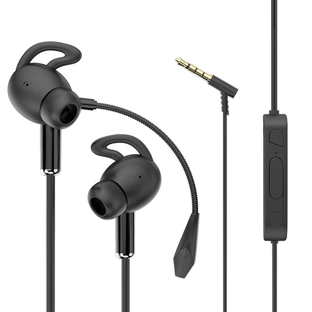 Auriculares para juegos de teléfono Auriculares con micrófonos HD duales enchufables Reducción de ruido Auriculares deportivos impermeables Cómodos_voghion.com