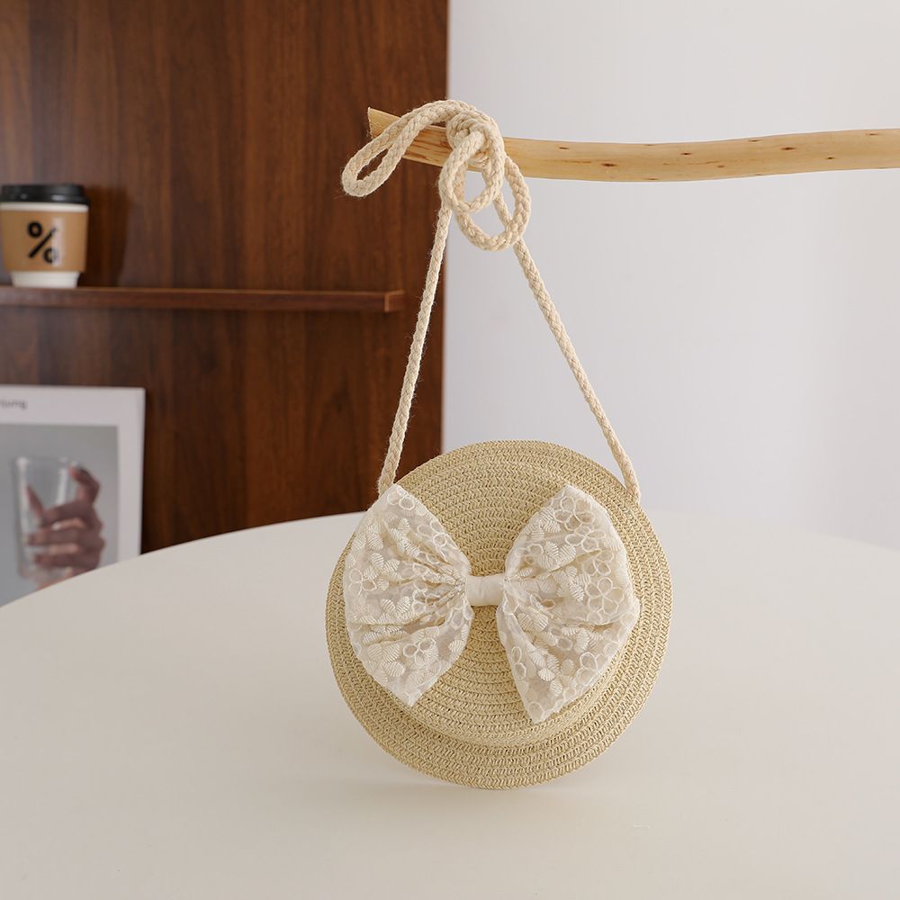 Flickans vår/sommar solskyddssolskydd Sommarstrand Söt och mångsidig koreansk pärlbåge halmhatt_voghion.com