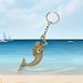 Alloy Mermaid Keychain Fashion Pendant Keyring Car and Bag Decoration Hanger_voghion.com