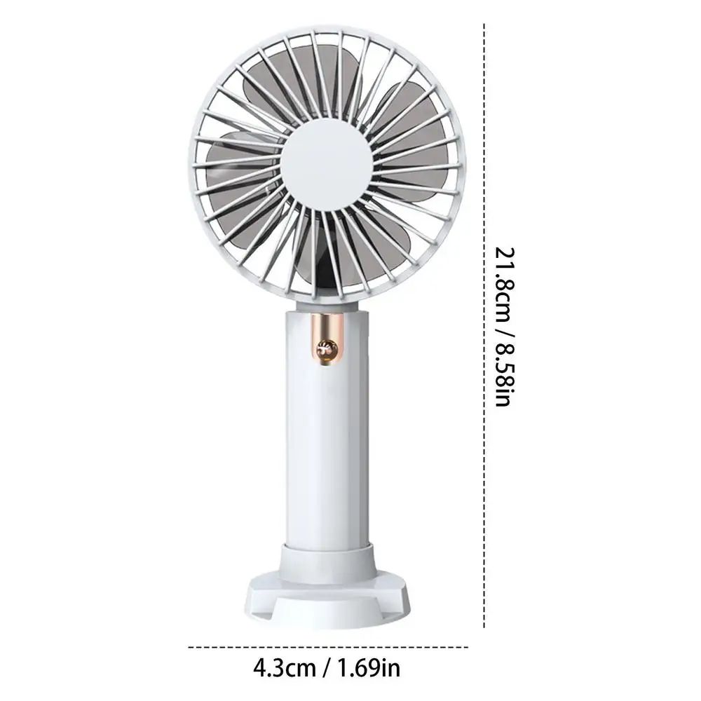 3-Speeds Rechargeable Handheld Desk Cooling Electric Fan Perfect For Travel Camping Portable Fan For Camping_voghion.com