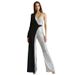 Women's e-commerce independent station women's silver spliced sequined one-shoulder fashion sequined jumpsuit_voghion.com