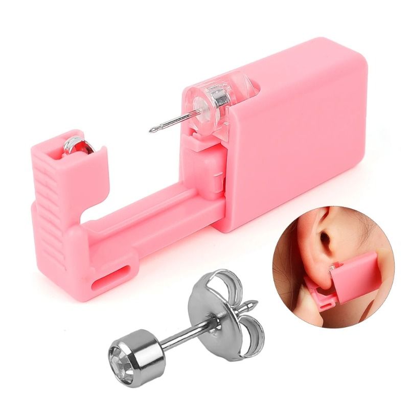 1-4 pezzi monouso, sicuro e indolore, strumento per piercing all'orecchio, kit sterile per piercing, orecchini, anelli al naso, set di pistole per piercing_voghion.com