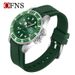 Orologio da uomo classico in stile subacqueo con quadrante luminoso, orologio da polso casual impermeabile con funzione data, cinturino in TPU, orologio luminoso classico verde acqua fantasma_voghion.com