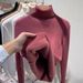 Abbigliamento da donna più velluto e ispessimento autunno e inverno nuovo stile un pezzo visone velluto interno top bottoming camicia per le donne inverno spesso_voghion.com
