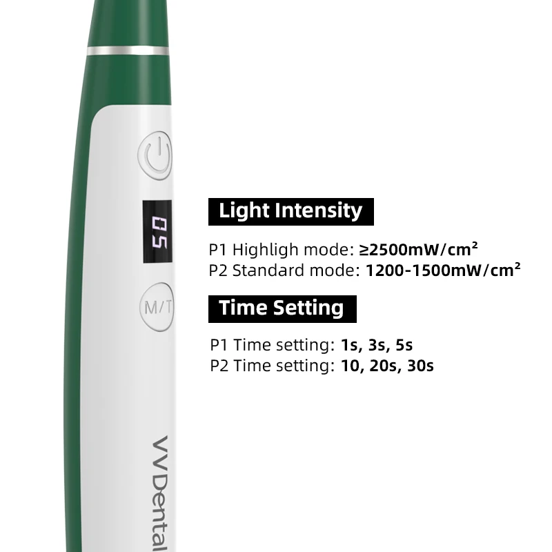 VVDental Kabellose Aushärtungslampe Photopolymerisator 2500 Mw/cm2 Highlight-Harz Dentalmaterialien 6_voghion.com