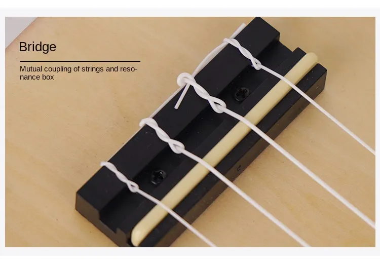 Mini ukulélé de 21 pouces - Petite guitare à quatre cordes d'entrée de gamme pour débutants pour l'éducation précoce des enfants Instrument de musique_voghion.com