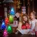 Solar-Powered Christmas Wind Chime Lights - Outdoor Holiday Decor With 7 Color Changing LEDs (Black Shell Design Waterproof)_voghion.com
