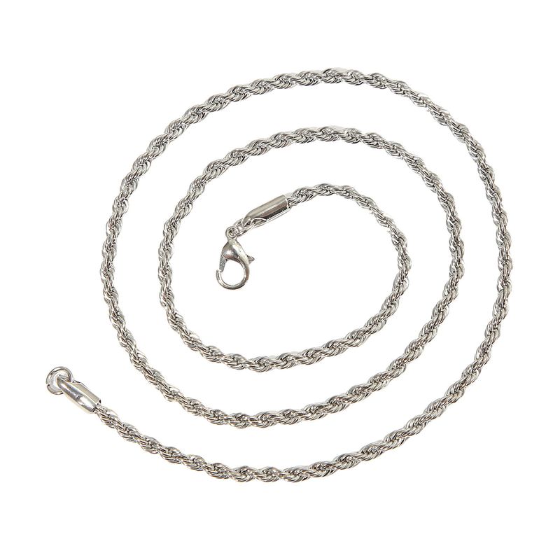 Shuosbai Vyriški 3mm Choker Kaklo papuošalai Hip Hop Style Twist Chain Kaklo papuošalai Omarai Sagtis lydinio karoliai Papuošalai Priedai_voghion.com