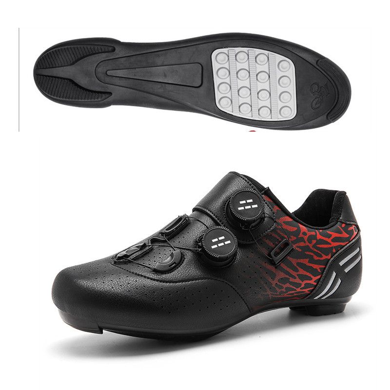 Nuove scarpe da ciclismo con lucchetti, scarpe con doppia fibbia, scarpe da ciclismo da strada da uomo e da donna, fondo in gomma per mountain bike con fondo rigido_voghion.com