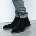 Bottes en daim pour hommes, nouvelles bottes montantes en cuir à fermeture éclair, style décontracté britannique, automne et hiver_voghion.com