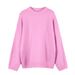 Gemütlicher Oversize-Pullover für Damen, weicher Strickpullover aus Lammwollmischung, Rundhalsausschnitt, lockere Passform, lässiges Oberteil für Herbst und Winter_voghion.com